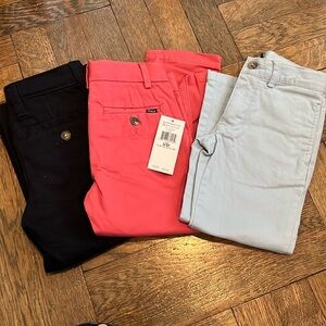 3 pairs of 3T boys khakis pants. Salmon pair never worn.
